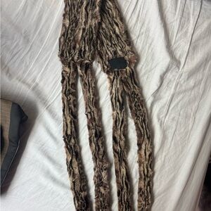 Fur Animal Print Scarf